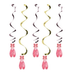Club Pack of 30 Pink Twinkle Toes Printed Decorative Party Assorted Danglers 10.2 - All