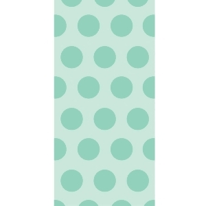 Club Pack of 240 Fresh Mint Green Two-Toned Polka Dots Cello Decorative Party Bags 14.5 - All