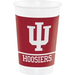 Club Pack of 96 Ncaa Indiana University Plastic Drinking Party Tumbler Cups 20oz - All