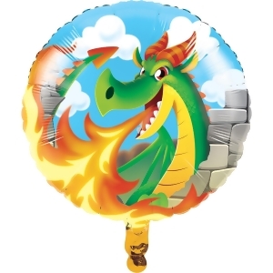Club Pack of 10 Vibrantly Colored Metallic dragon themed Party Balloons - All