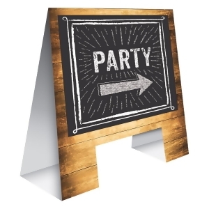 Club Pack of 6 Brown and Black Direction Arrow Printed Easel Display 19.5 - All
