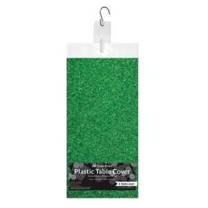 Pack of 12 Sports Fanatic Green Grass Print Disposable Tablecovers 108 - All