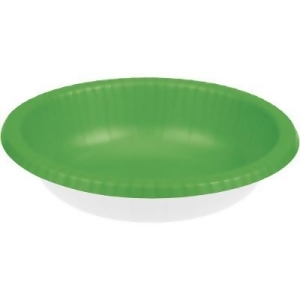 Club Pack of 200 Fresh Lime Green and White Banquet Dinner Party Bowls 20 oz - All