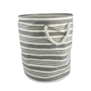 20 Large Grey and White Striped Storage Bag - All