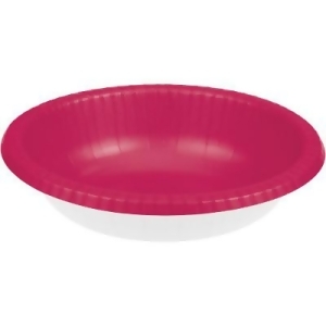 Club Pack of 200 Magenta Pink and White Banquet Dinner Party Bowls 20 oz - All