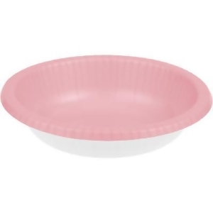 Club Pack of 200 Petal Pink and White Banquet Dinner Party Bowls 20 oz - All