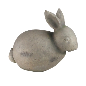 11.75 Beige and Brown Country Rustic Sleeping Bunny Decorative Garden Statue - All