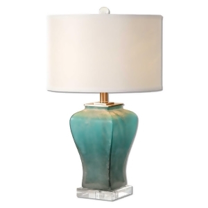 24 Blue Green and White Inspired Rustic Look Decorative Table Lamp - All