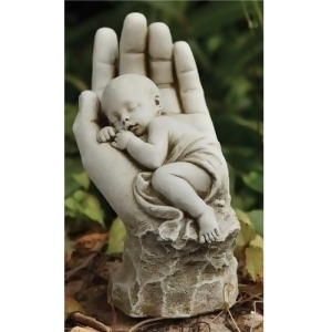 Set of 2 Joseph's Studio Religious In the Palm of His Hand Baby Outdoor Garden Statues 11.25 - All