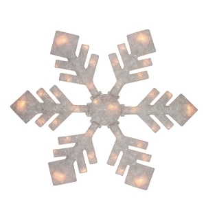 40 Lighted Winter White Snowflake Christmas Outdoor Decoration - All