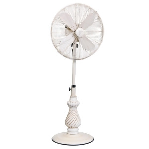 51 Antique White Adjustable Uv Resistant Oscillating Outdoor Fan - All