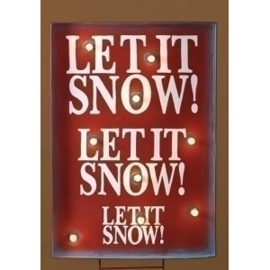 34 Lighted Let it Snow Christmas Sign Outdoor Decoration - All
