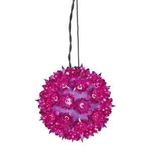 7.5 Fuchsia Purple Lighted Twinkling Starlight Sphere Christmas Decoration - All