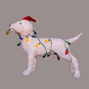 28.5 3-D Standing Decorative Dog Lighted Christmas Outdoor Decoration - All