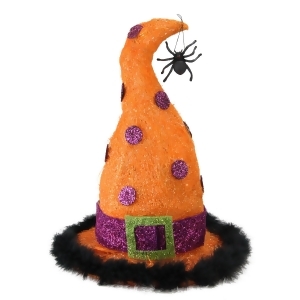 15.75 Lighted Sisal Witch's Hat Halloween Outdoor Decoration - All