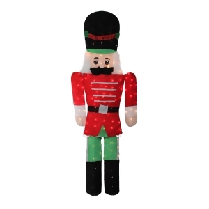 6' Pre-Lit Candy Cane Lane 2-D Toy Soldier Christmas Outdoor Decoration - All