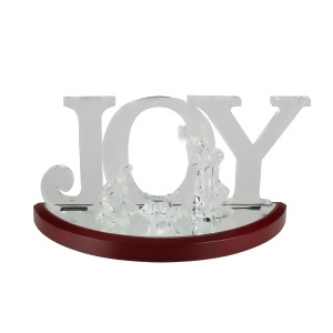 12 Lighted Holy Family Ice Nativity Christmas Table Topper - All