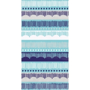 Pack of 192 Blue and White Celebration Stripe 3-Ply Party Napkins 8 - All
