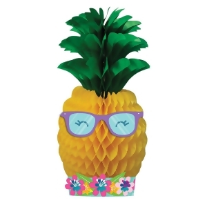 Pack of 6 Tropical Pineapple N Friends Honeycomb Tissue Centerpieces 21 - All