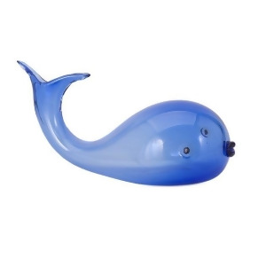 11.75 Baby Blue Whale Table Top Glass Figurine - All