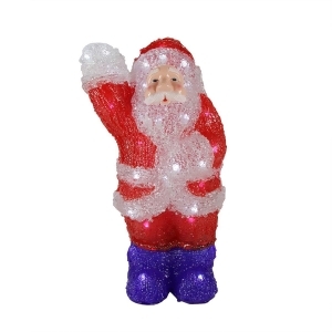 14 Lighted Commercial Grade Acrylic Waving Santa Claus Christmas Outdoor Decoration - All