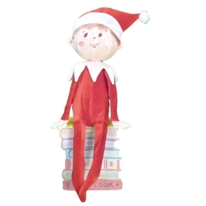 32 Pre-Lit Elf on the Shelf 3-D Sitting Elf Christmas Outdoor Decoration Clear Lights - All