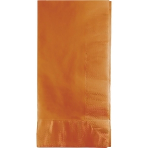Club Pack of 600 Glittering Gold Pumpkin Spice 2-Ply Disposable Party Dinner Napkins 8 - All