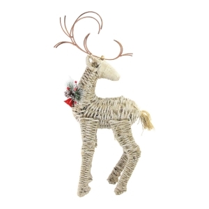 27 Reindeer Facing Backwards Twine Christmas Figure - All