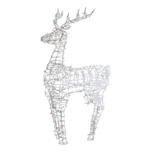 Lighted Standing Reindeer Outdoor Christmas Decoration w/ Warm White Led Lights 60 - All