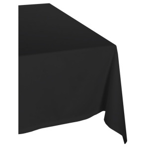 120 Jet Black Classic Rectangular Dining and Kitchen Tablecloth - All