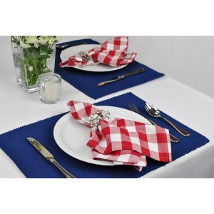 Set of 6 Navy Blue Cloth Placemats 19 - All