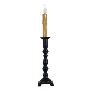 Set of 2 Sleek Black Decorative Candlestick Antique Accent Lamp 18 - All