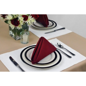 Set of 6 Bright White Cloth Placemats 19 - All