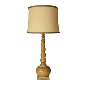 40 Danbury Brown Distressed Finished Tall Table Lamp with Spa Trim Shade - All