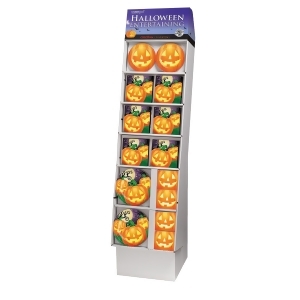 Pack of 140 Purple and Orange Halloween Themed Party Floor Display 58 - All