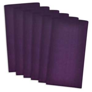 Set of 6 Purple Solid Pattern Square Disposable Party Egg Plant Napkins 20 - All