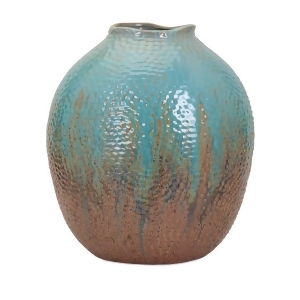 20 Outer Banks Blue and Brown Large Ceramic Vase - All