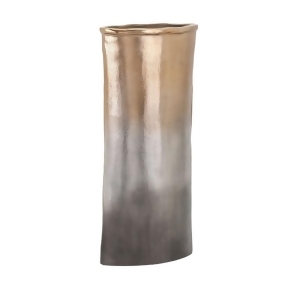 18 Silver and Gold Colored Distressed Finished Decorative Vintage-Inspired Vase - All