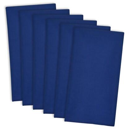Set of 6 Nautical Anchor Blue Cloth Napkins 20