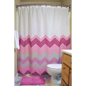 Set of 14 Gray and Pink Assorted Square Bathroom Set 72 x 72 - All