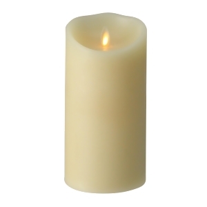 7.5 Ivory Luminara Flickering Flameless Vanilla Scented Pillar Candle - All