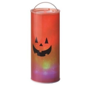 12 Transparent Happy Jack O Lantern Led Color Changing Lighted Hanging Halloween Lantern - All
