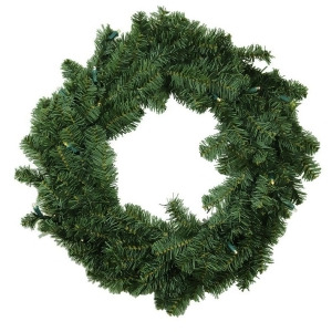 30 Canadian Pine Artificial Christmas Wreath Warm Clear Led Lights - All