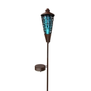38.5 Blue and Brown lighted Water Vapor Led Flame Torch - All