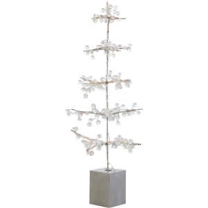 2' Glamour Time Pre-Lit Potted Ice Beaded Artificial Christmas Twig Tree Warm Clear Led Lights - All