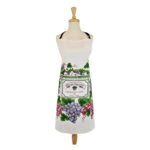 33 Vibrantly Colored Vineyard Printed Chef Apron with Adjustable Straps - All