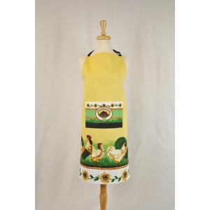 33 Yellow and Green Fashionable Vineyard Printed Kitchen Chef Apron - All