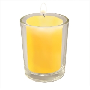 Club Pack of 36 Citronella Candles with 12 Clear Glass Votive Candle Holders 2.5 - All