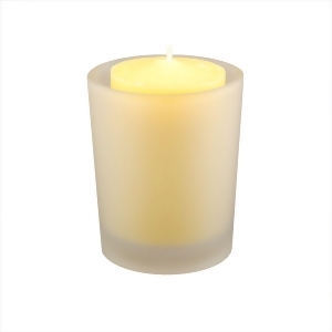 Club Pack of 36 Citronella Candles with 12 Frosted Glass Votive Candle Holders 2.5 - All