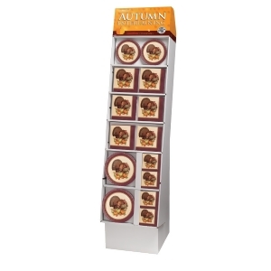 Club Pack of 140 White Orange and Brown Thanksgiving Inspired Turkey Floor Display 58 - All